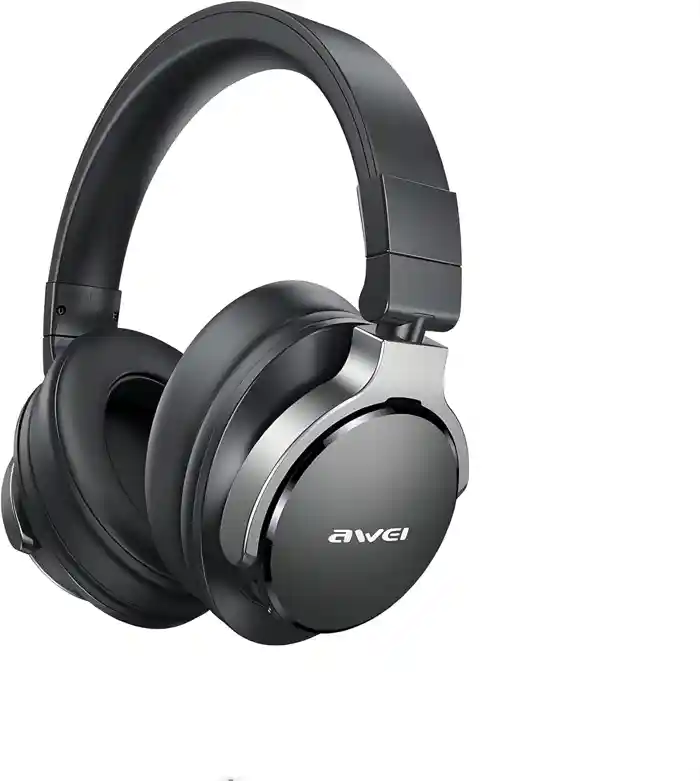 Awei A710BL Wireless Bluetooth Gaming Headphones ANC Bluetooth 5.0 Music Headset Over the Ear Type c ports Headphone With Mic Foldable Design HD call HIFI Bass Stereo Sound Wireless Headsets With Micr